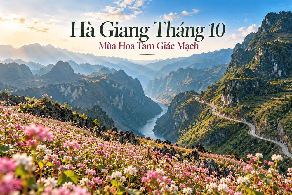 Hà Giang tháng 10 – khi hoa bắt đầu nở trên đá